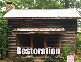 Historic Log Cabin Restoration  Belhaven, North Carolina
